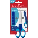 Nożyczki 13,5cm Faber Castell GRIP Niebieskie
