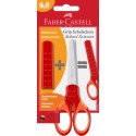 Nożyczki 13,5cm Faber Castell GRIP Czerwone