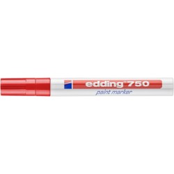 MARKER OLEJOWY E-750 EDDING, 2-4 MM, CZERWONY