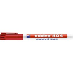 MARKER PERMANENTNY E-404 EDDING, 0,75MM, CZERWONY