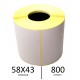 ROLKA ETYKIETA 58x43mm TERMICZNA a800