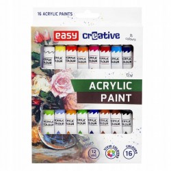 FARBY AKRYLOWE 16-KOL 12ML EASY CREATIVE