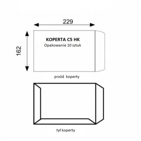 KOPERTA C5 a10 HK Z PASKIEM