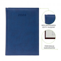 KALENDARZ KSIĄZKOWY A5 VIVELLA GRANATOWY