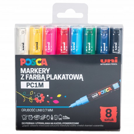 MARKER PLAKATOWY UNI POSCA PC-1M CZARNY 138358