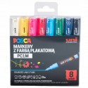 MARKER PLAKATOWY POSCA ZESTAW 8 SZTUK PC-1M