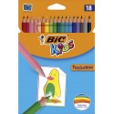 Kredki Bic Kids 18 Kolorów Tropicolors