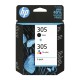 Zestaw Tuszy HP 305 3YM61AE, 3YM60AE BLACK + COLOR oryginal