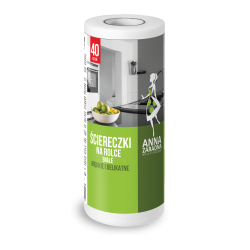 ŚCIERECZKI NA ROLCE ANNA ZARADNA, 40 SZTUK BIAŁE