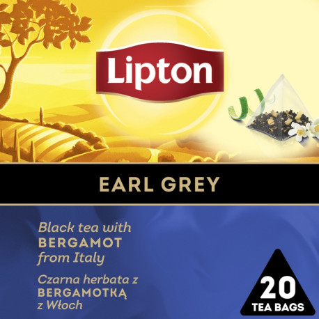 Herbata Lipton Eral Grey Czarna a20 saszetek