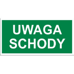 Tabliczka informacyjna Uwaga Sschody EF-04