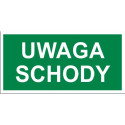 Tabliczka informacyjna Uwaga Sschody EF-04