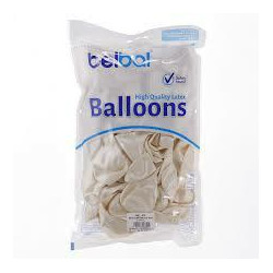 Balon Biały Metaliczny 10,5 50 sztuk