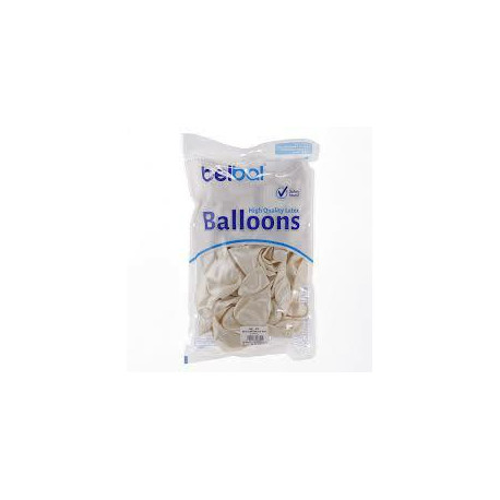 Balon Biały Metaliczny 10,5 50 sztuk