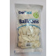 Balon Biały Pastelowy 10,5 50 sztuk