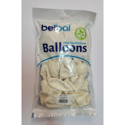 Balon Biały Pastelowy 10,5 50 sztuk