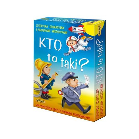 Gra Kto To Taki? Loteryjka edukacyjna z zagadkami wierszykami Adamigo