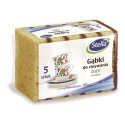 GĄBKA DO ZMYWANIA Z MIEDZIĄ DUŻE 5SZT. STELLA ST-024414