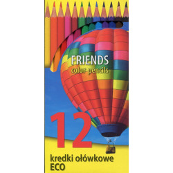 Kredki Ołówkowe Eco 12 kolorów