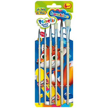 Pędzelek Bambino 6 szt.