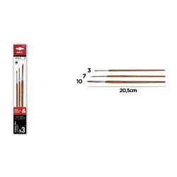 Pędzelek Zestaw Profesjonalny ARTIX PP230 3 szt.