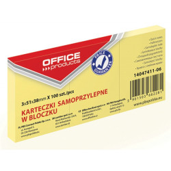 Notes Samoprzylepny 38x51mm OFFICE PRODUCTS 14047411-06