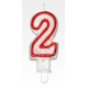 Świeczka Urodzinowa Cyfra 2
