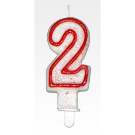 Świeczka Urodzinowa Cyfra 2