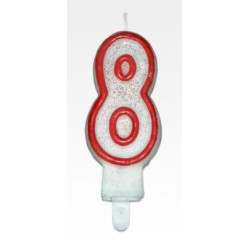 Świeczka Urodzinowa Cyfra 8