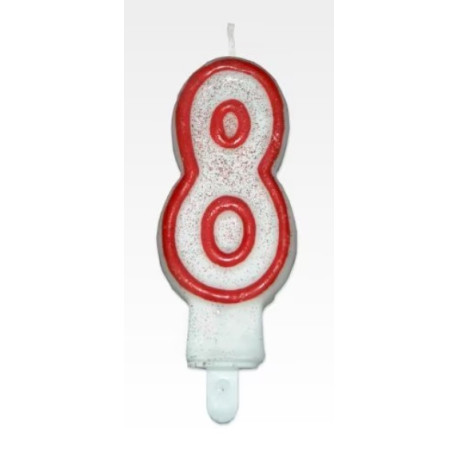 Świeczka Urodzinowa Cyfra 8