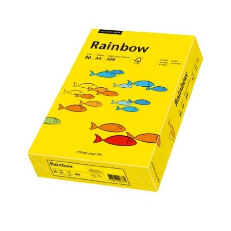 Papier Rainbow A4 80g Żółty 18