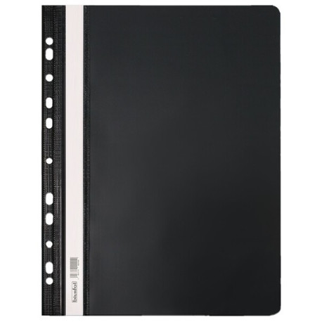 Skoroszyt A4 PCV z Europerforacją Czarny BIURFOL ST-02-05