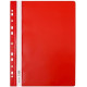 Skoroszyt A4 PCV z Europerforacją Czerwony BIURFOL ST-02-01