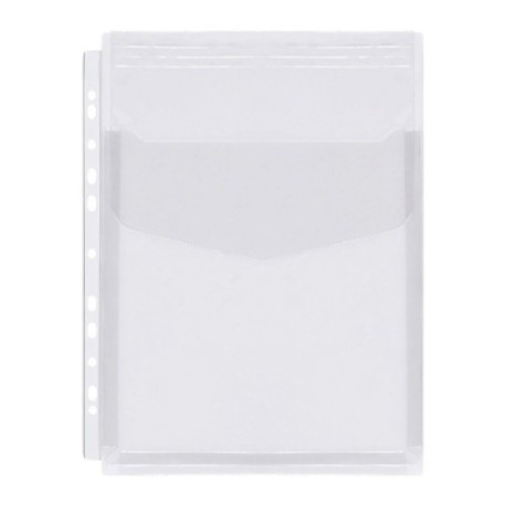 Koszulka PVC Poszerzana z Klapką Na Katalogi U A4 180 mic. 10 sztuk OF-42 BIURFOL