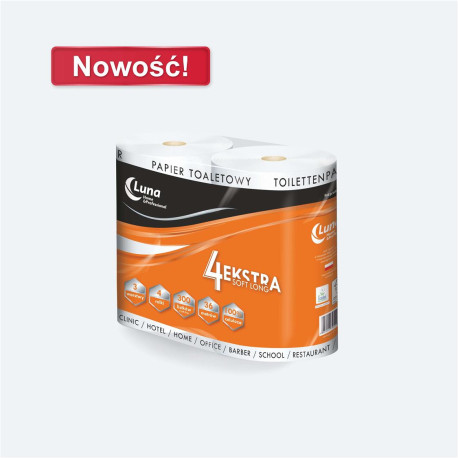 Papier toaletowy A`4x10 4ekstra soft long celuloza 3 warstwy