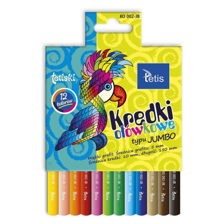 Kredki Bonini 12 Kolotów Trójkątne Grube