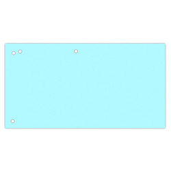 PRZEKŁADKA SEPAR. OFFICE PRODUCTS 1/3 A4, 240X105MM, 100szt NIEBIESKIE