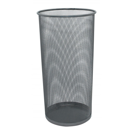 KOSZ METALOWY NA PARASOLE SREBRNY KF00829