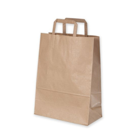 TORBA PAPIEROWA ECO 260x140x290 mm BRĄZOWA LUNCH