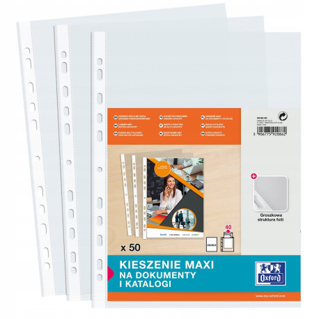 KOSZULKA A4 a50 OXFORD MAXI POSZERZANA 90MIC