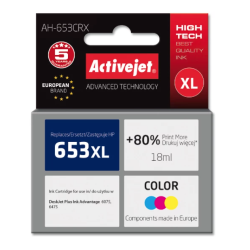 TUSZ HP 653XL COLOR ACTIVE JET KH-653CR