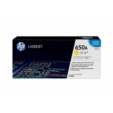 Toner HP 650A CE272A Yellow oryginal