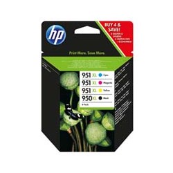 Tusz HP 950XL+951XL C2P43AE C/Y/M Oryginal 4-Pack