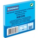 Notes Samoprzylepny Donau 76x76mm Neon Niebieski 100 kartek