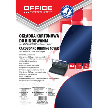 Okładka do Bindowania Błyszcząca Niebieska 50232515-11 a100