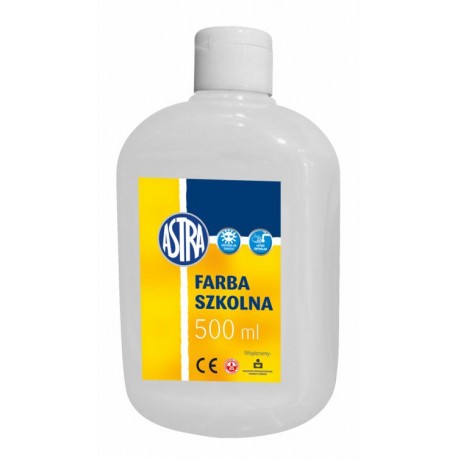 Farba Plakatowa Astra 500 ml. Biała
