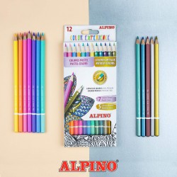 Kredki ALPINO  12 kolorów Pastelowo-Metaliczne