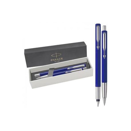 Parker Vector komplet długopis + pióro niebieskie
