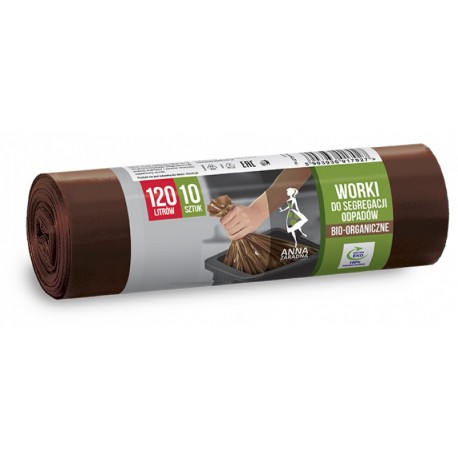 Worki 120L a10 Brązowe Do Segregacji  A.Z Bio